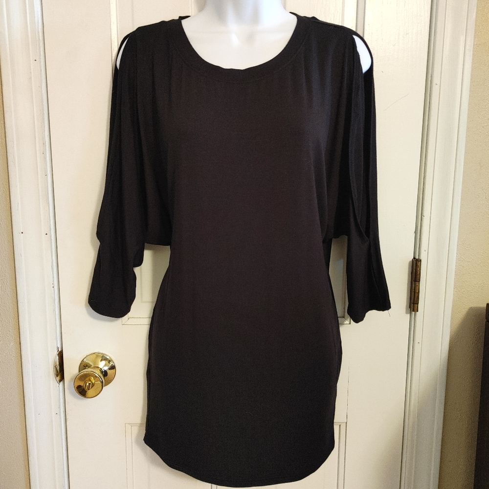 Black Knit Tunic style top